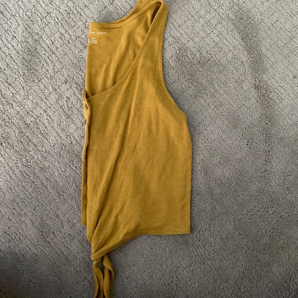 🔅size L yellow tie cropped tanktop🔅